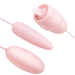 Mackenzie Mi Chao Jumping Egg Vibrator with Silicone Head, Multi-frequency, Pink ABS