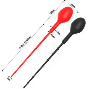 Jiuai Silicone Prostate Massager, Black Vibrating Adult Toy for Men