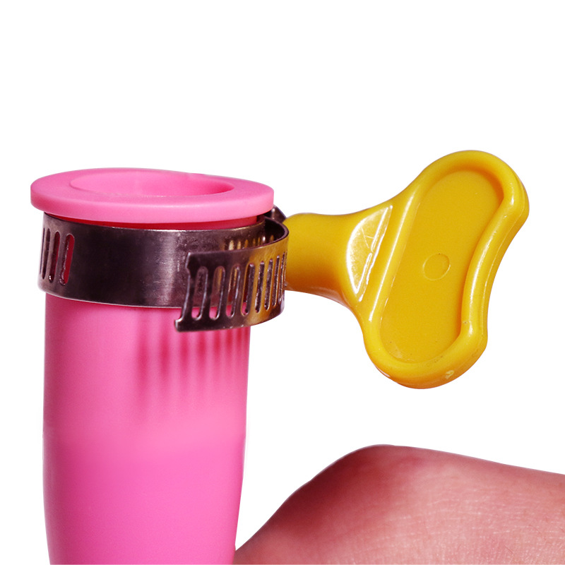ABS Rinse Device Cleaning Stick with 14 Holes, Pink Adult Novelty Cleansing Tool - Image 5