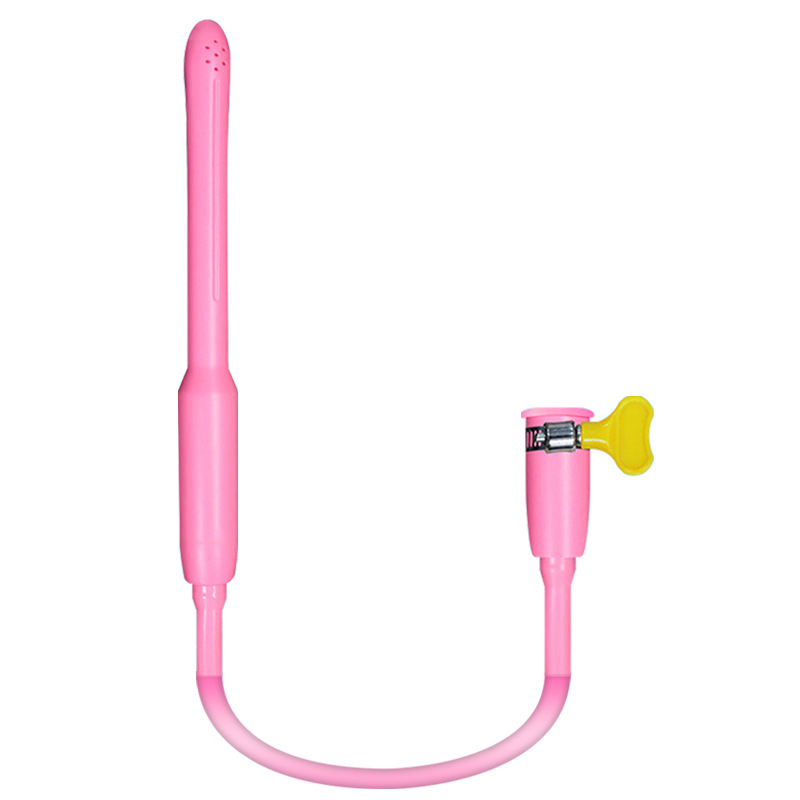 ABS Rinse Device Cleaning Stick with 14 Holes, Pink Adult Novelty Cleansing Tool - Image 4