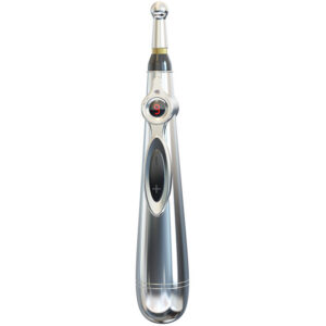 Jiuai Electric Massage Vibrator Pen with Wireless Remote, Variable Frequency, Metal Finish