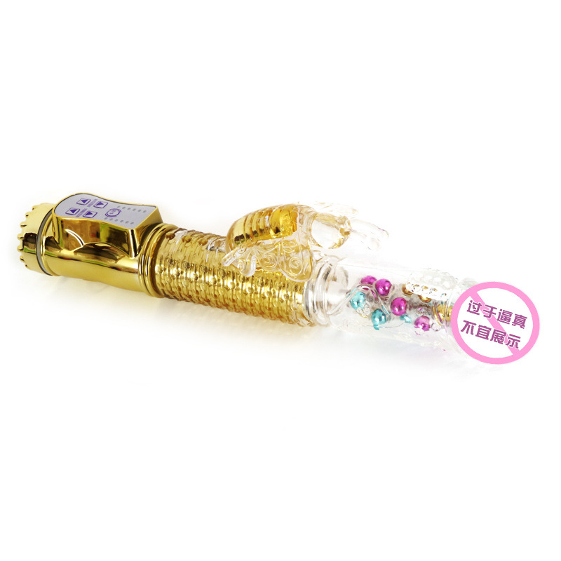 Rotating Bead Telescopic Vibrator with 25 dB Quiet Motor, Rechargeable Silicone Massager - Image 5