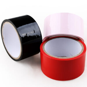 Static Bondage Tape for Couples, PVC Body Tape, Black and Red, 120 per Box