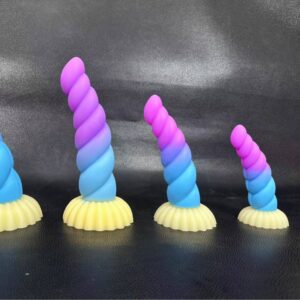 Silicone Anal Plug with Fox Tail Design, Colorful Special-Shaped Adult Toy