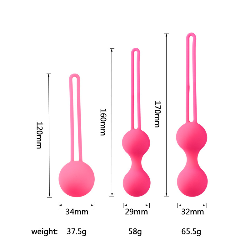Smart Kegel Training Balls, Vibrating Silicone Dual-Ball Vaginal Exerciser, Purple - Image 2