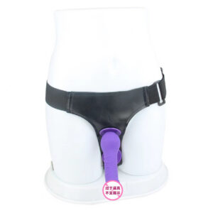 Dual-Head Wearable Strapless Dildo, Black Silicone-Style Couples Toy