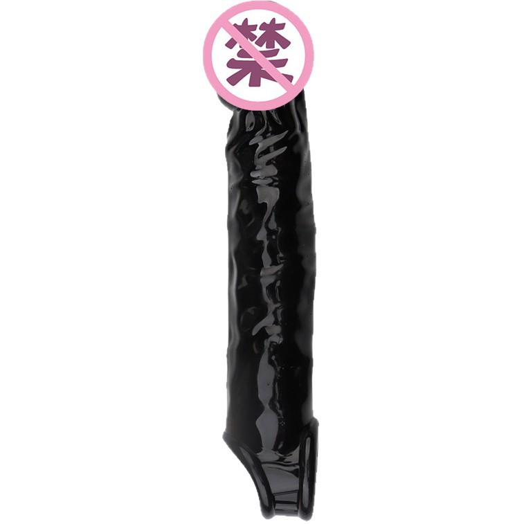 TPE Wolf-Tooth Penis Sleeve, Textured Delay Cover, Manual Adult Toy - Image 5