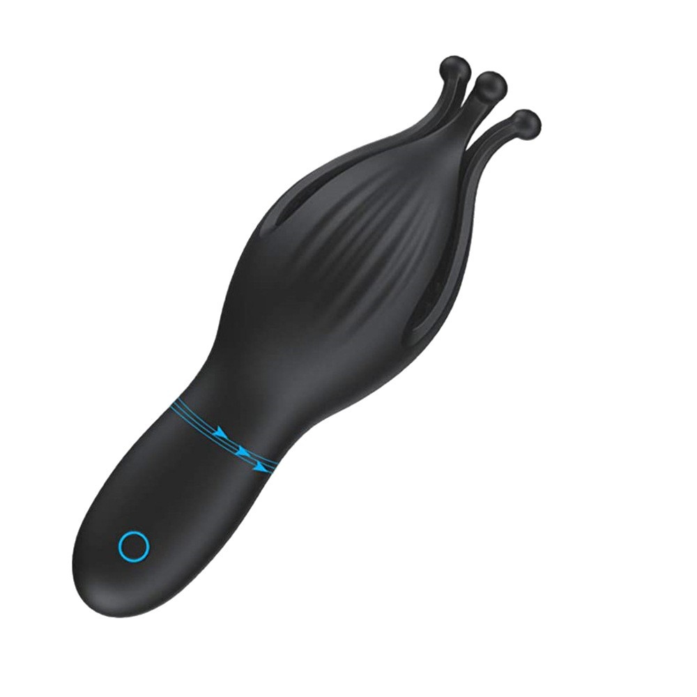 Male Penis Trainer Airplane Cup, 10-Frequency Vibration, Silicone Octopus Petal Exerciser, Button Control - Image 5