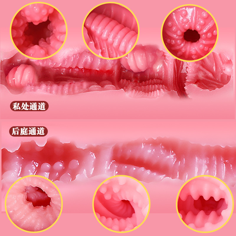 Male Masturbation Insertable TPE Half-Body Model with Buttocks Design, Manual Use - Image 3