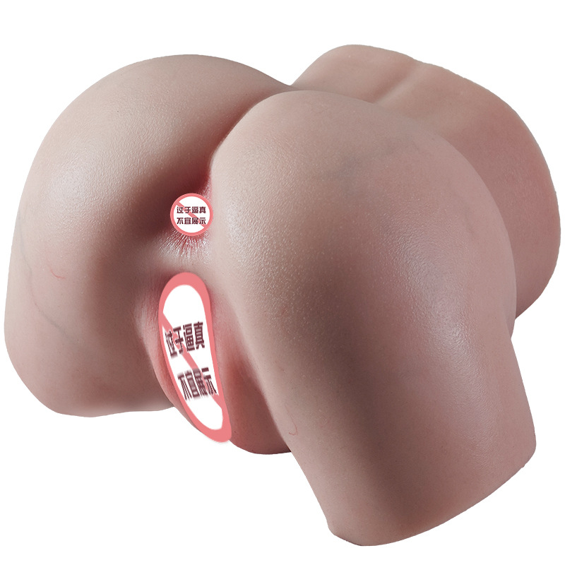 Jiuai Silicone Male Masturbator Half-Body Doll with Vagina and Buttocks Mold, Manual Use - Image 5