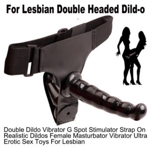 Double-Headed Wearable Strapless Dildo, Dual-Ended TPE Design, Purple