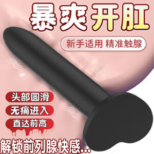 Love Honey Key Silicone Anal Dilator Plug, Manual Prostate Massager, Purple Size 4