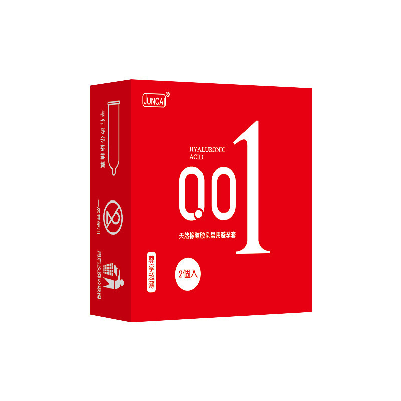Juncai 001 Ultra-Thin Latex Condoms, G-Spot Textured, 10-Pack - Image 5