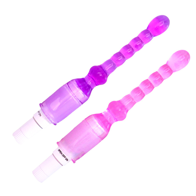 Anal Beads & Plug Prostate Massager, TPE, Purple Battery-Powered - Image 4