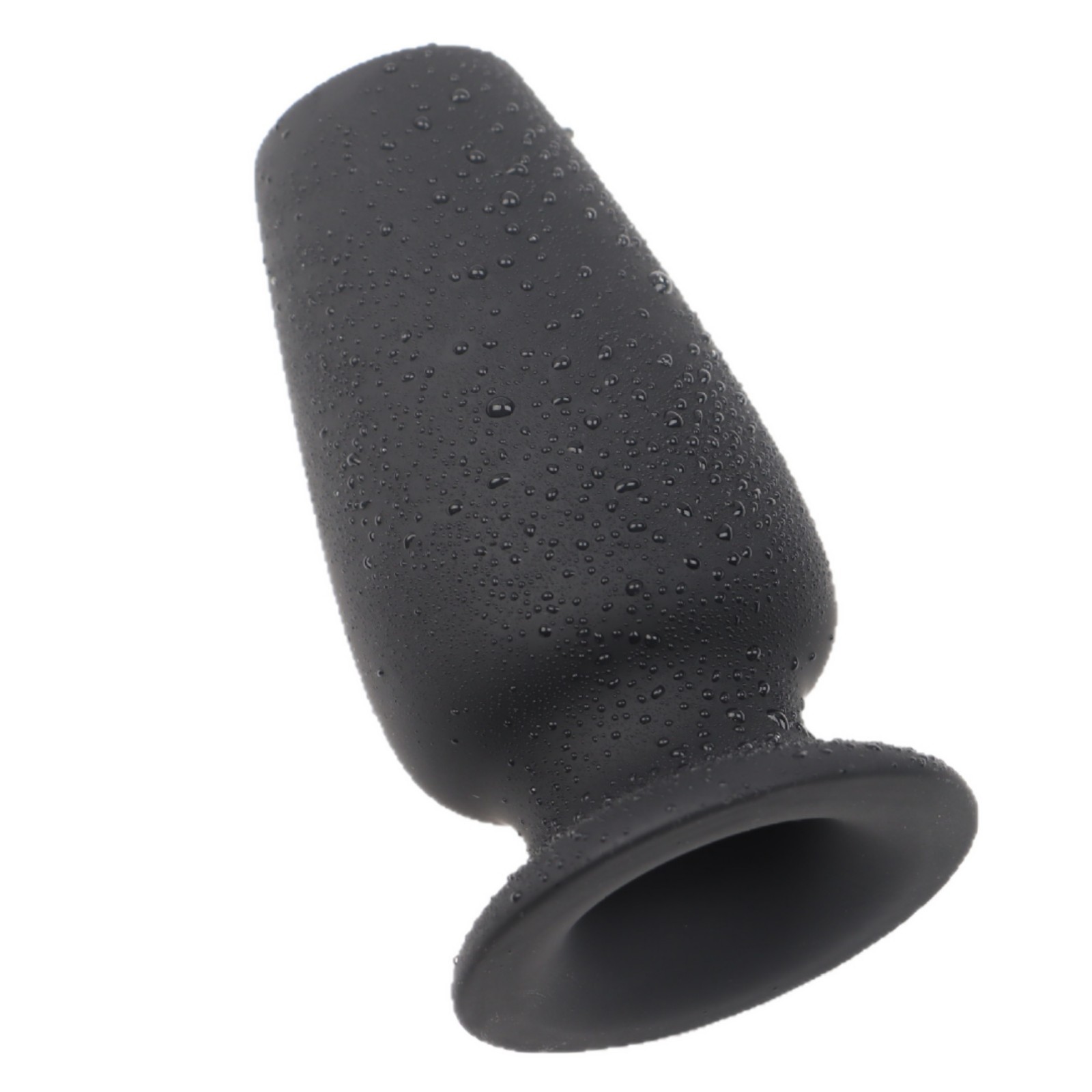 Hollow Anal Plug, Small Silicone Training Plug, Black - Image 5