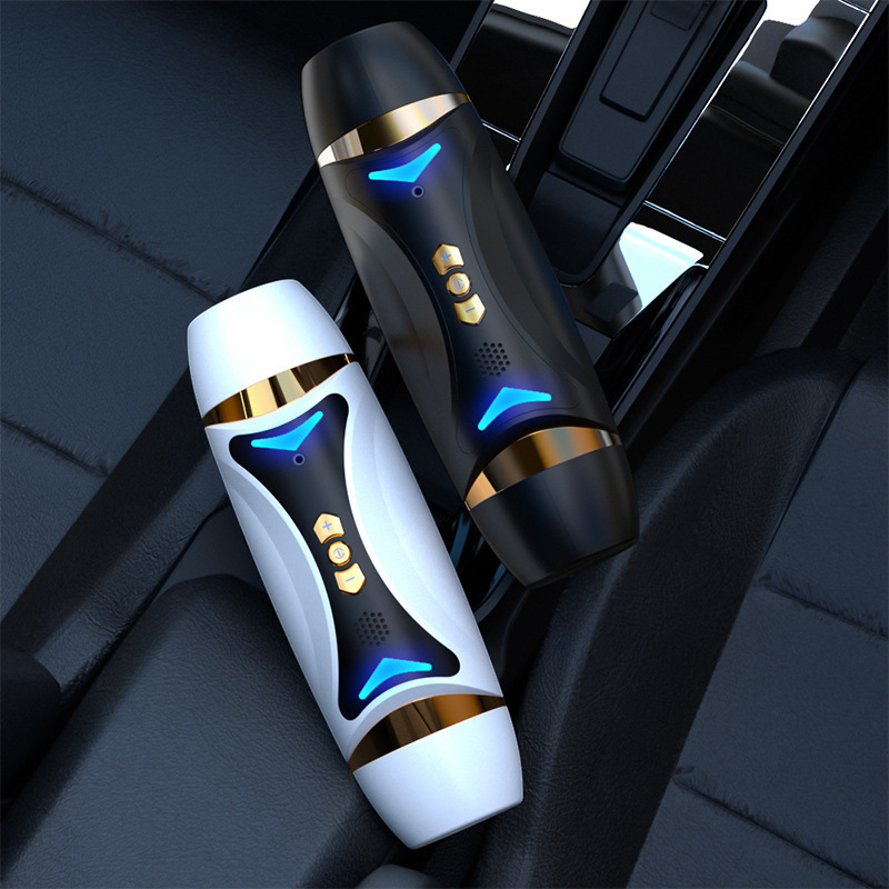 Double-Headed Automatic Telescopic Male Masturbator with Vibration, TPE and ABS - Image 2