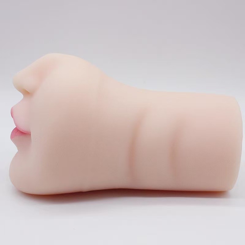 Thomas Single-Channel Manual Masturbator with Realistic Oral Design, TPE Skin-Tone Sleeve - Image 4