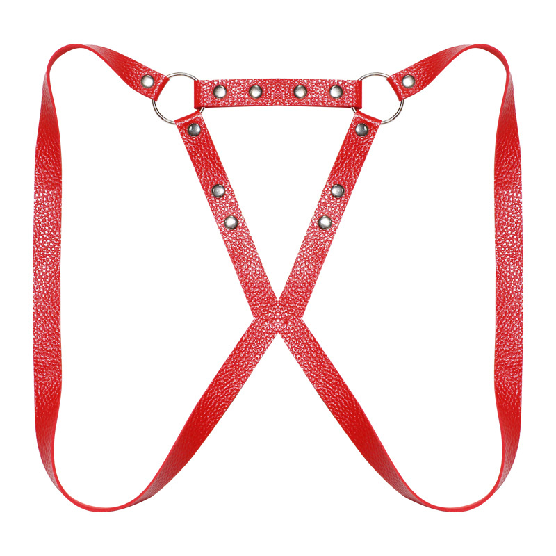 SM Bondage Restraint Set with Metal Clamps, Black Faux Leather and Spandex Wearable Kit - Image 5