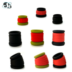 Silicone Locking Penis Ring, Manual Delay Ring for Men, Adult Sex Toy