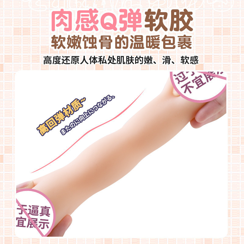 Manual Male Masturbation Cup with Realistic Mouth Texture, Portable TPE Stroker - Image 3