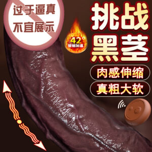 Jiuai Electric Silicone Dildo for Women, Soft Flesh Gun Machine, Black Purple