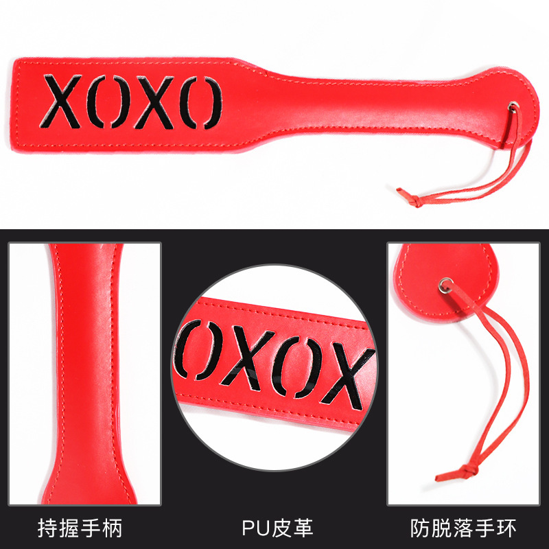 SM Faux Leather Handcuffs and Whip Set for Adult Couples - Image 3