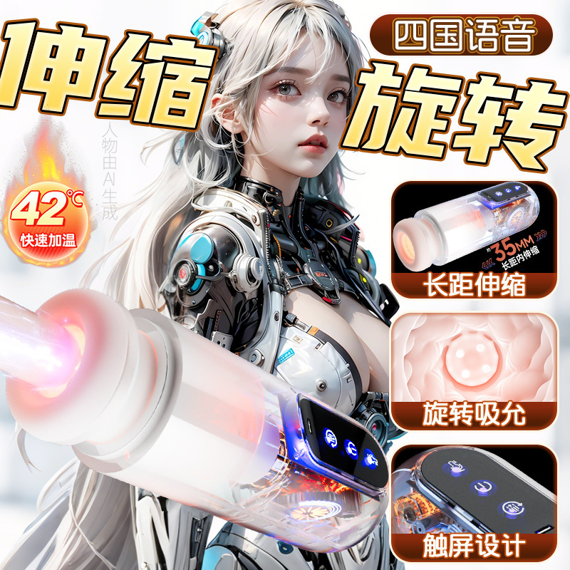 Automatic Telescopic Male Masturbator with App Control and Rotating Action - Image 2