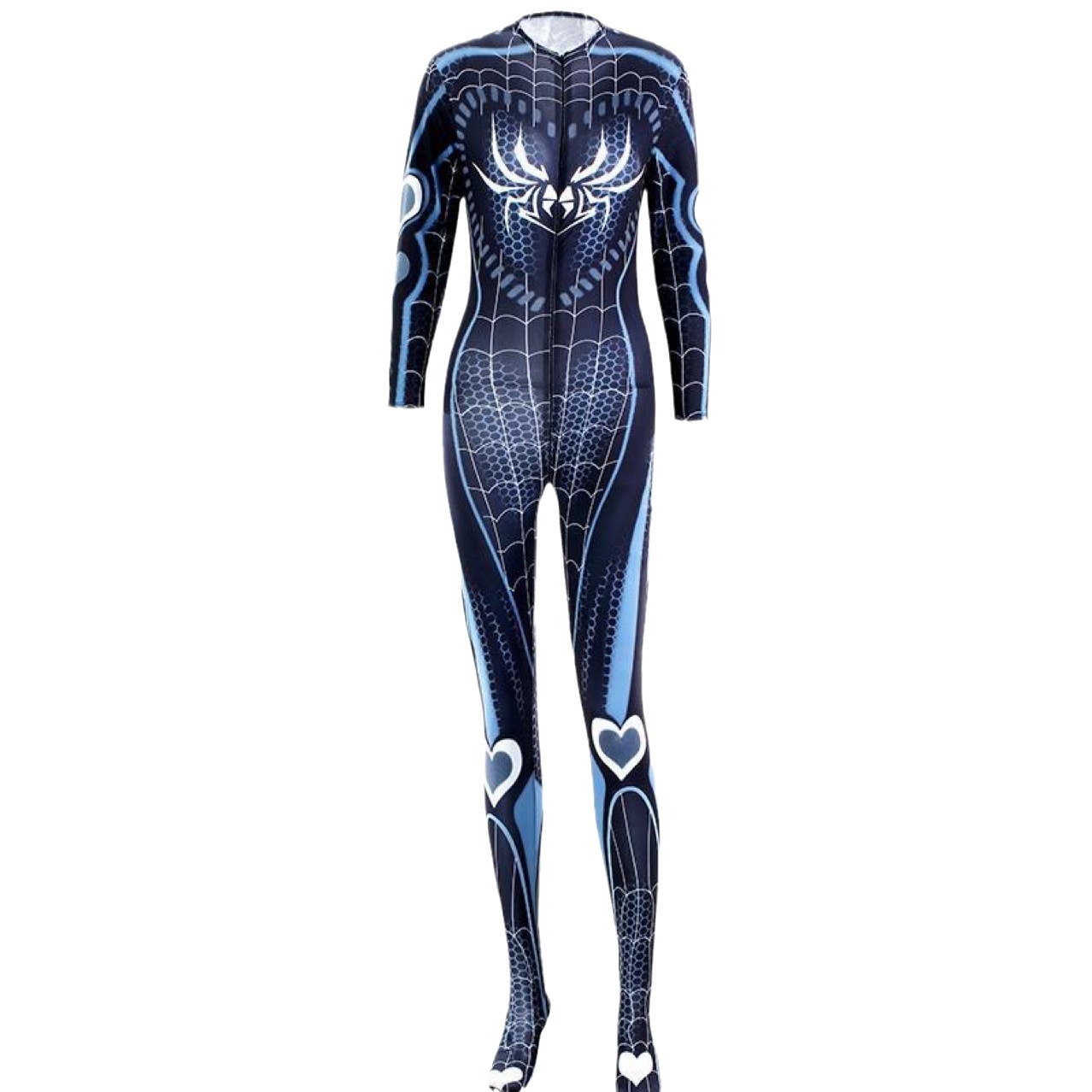 Spider-Man Cosplay Jumpsuit for Women, High-Stretch Milk Silk with Open Crotch, Gloves and Socks - Image 5