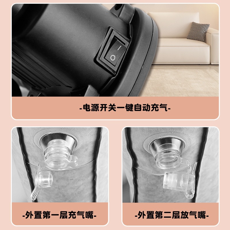 PVC Inflatable Restraint Bed with Flocked Surface for Adult Couples - Image 4