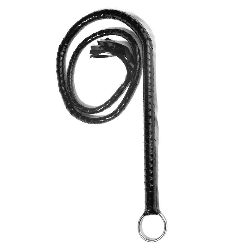 Jiuai SM PU Leather Whip 135cm Adult Sensory Play Tassel Whip - Image 3