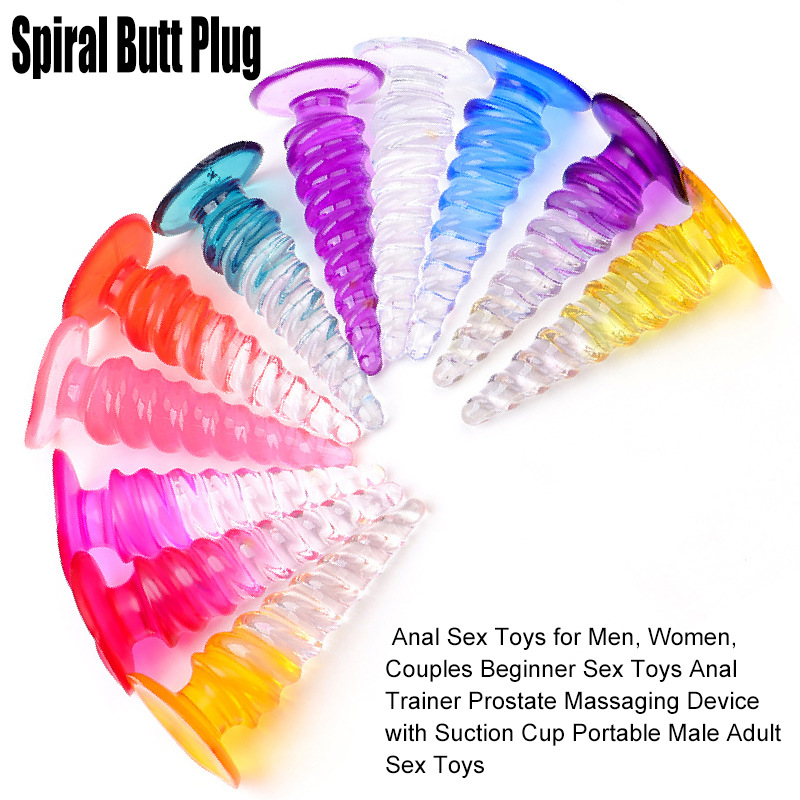 Jelly Anal Plug with Graduated Beads, Flexible TPE Beginner Anal Trainer - Image 2