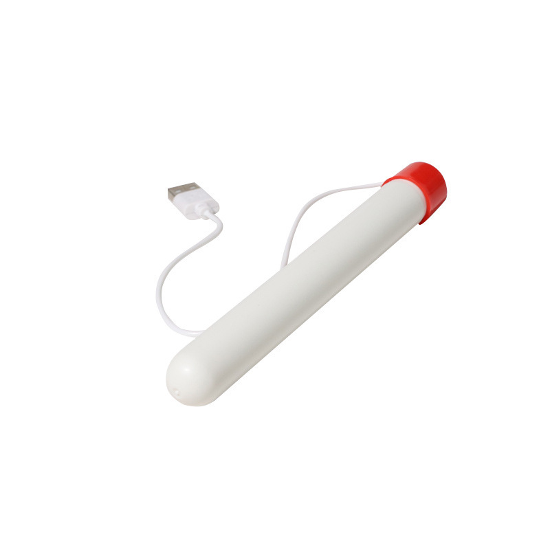 USB Rechargeable Heating Stick Toy Accessory, ABS Adult Wellness Prop, White - Image 5