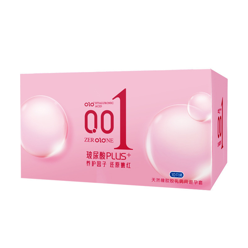 OLO Hyaluronic Acid Plus Ultra-Thin Condoms, Vanilla Scented, 10 Pieces - Image 5