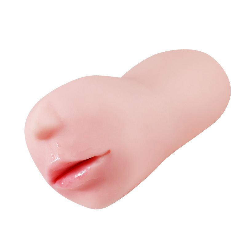Real Kiss Mouth Masturbator Manual Male Stroker Silicone Soft Gel 16cm - Image 5