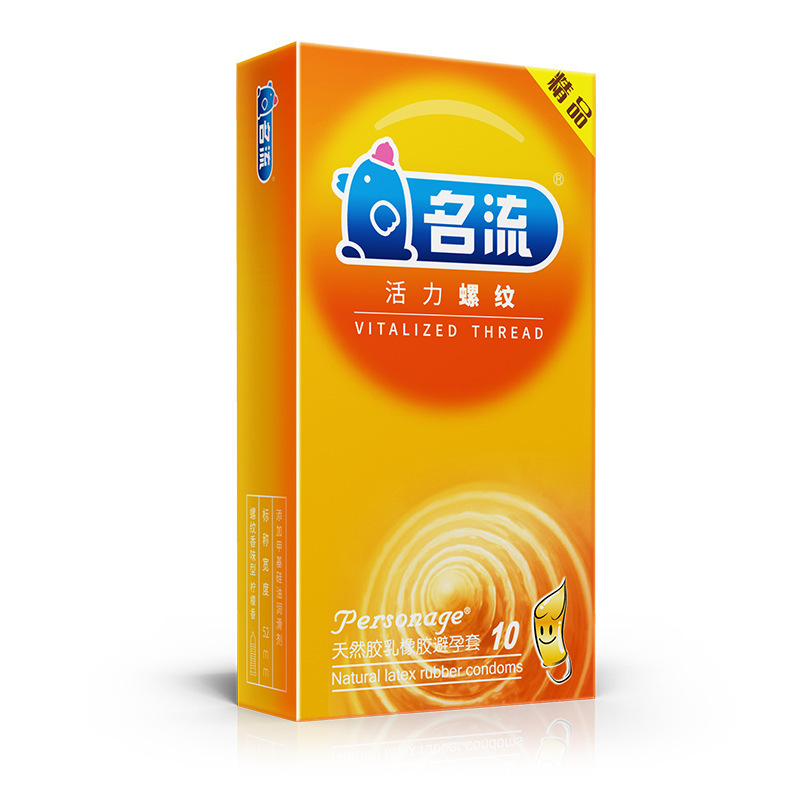Celebrity Vitality Ribbed Condoms 10-Pack, Ultra-Thin Medium Latex, Three-Dimensional Ribbed - Image 5