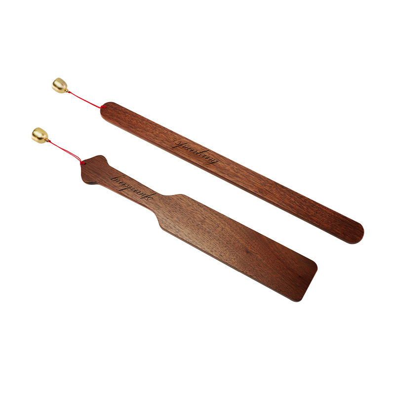 Walnut Wood and Alloy Sensory Whip for Adult Couples - Image 5