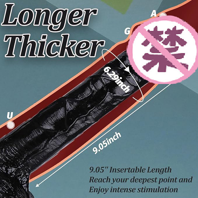 Extra Large TPE Dildo with Egg-Shaped Attachment, Dual-Use Anal Plug, Silicone Colour - Image 4