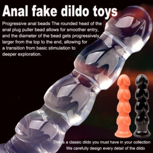 Suction Cup Dildo with Harness-Free Wearable Base, TPE Anal and Vaginal Trainer