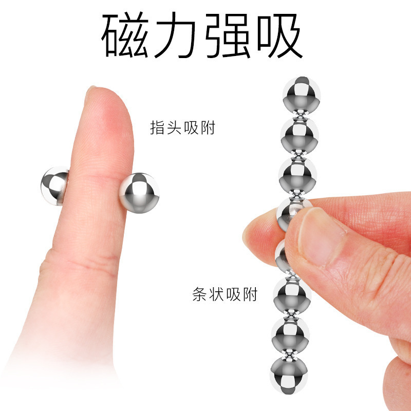 Magnetic Steel Ball Nipple Clamps, Silver Metal, No-Piercing Design, Set of 2 - Image 4