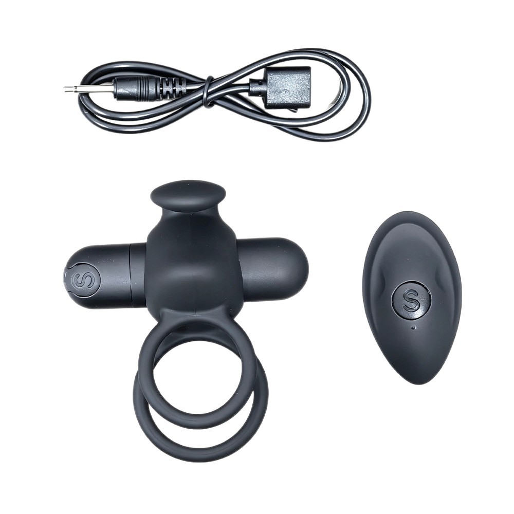 10-Frequency Rechargeable Remote-Control Vibrating Ring, Silicone Couples Ring for Clitoral Stimulation - Image 5