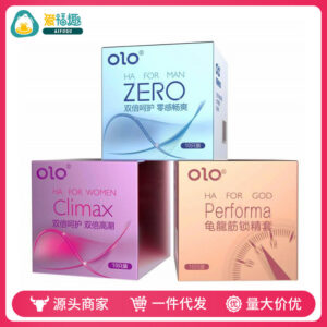 OLO Hyaluronic Acid Ultra-Thin Lubricated Condoms, Vanilla Scented, 10 Count