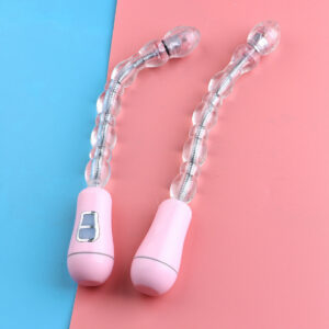 Rechargeable Silicone Anal Beads Massager, Tapered TPE Plug for Adults