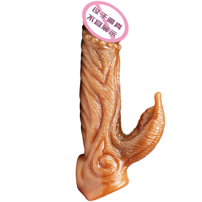 Hollow Silicone Penis Sleeve for Men, Extended and Thickened Wolf-Tooth Texture - Image 3