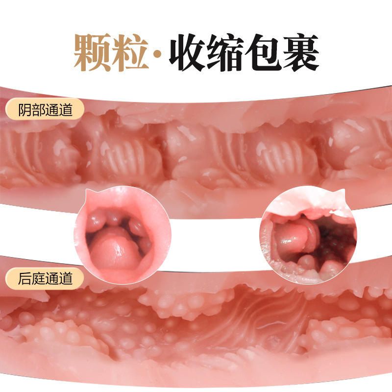 Half-Body TPE Male Masturbator with Large Buttocks Entry, Manual Airplane Cup Mold - Image 2