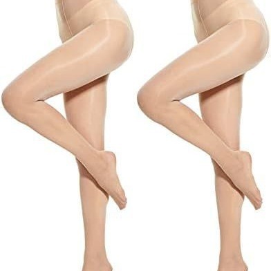 Oil-Sheen Pantyhose with Open or Closed Crotch in Stretch Spandex - Image 5