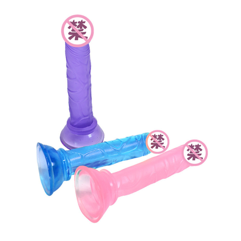 Mini Suction Cup Dildo 14 cm TPE-PVC with Crystal-Clear Finish - Image 3