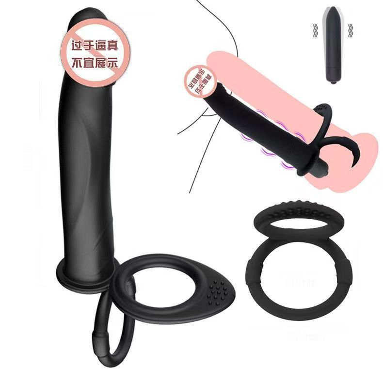 Dual-Ring Silicone Wearable Anal Plug with Remote-Controlled Vibrating Lock Ring - Image 3