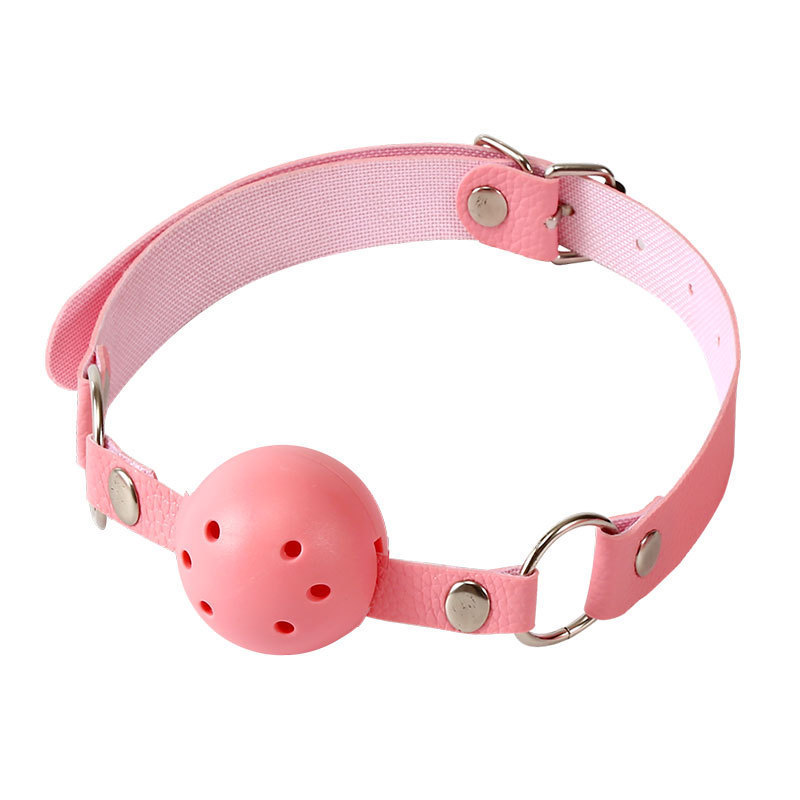 Qingge SM Oral Ball Pink Cotton-Linen Mouth Accessory - Image 5