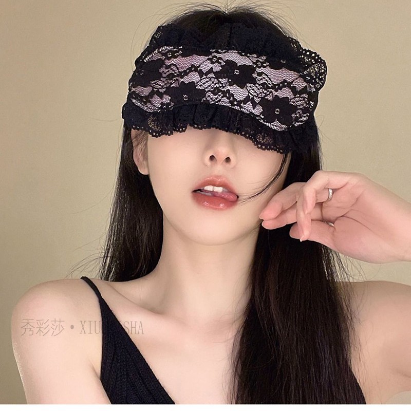 Dark Lace Blindfold and Bracelet Set, Pink Passion Bundle, 2025 Spring - Image 4