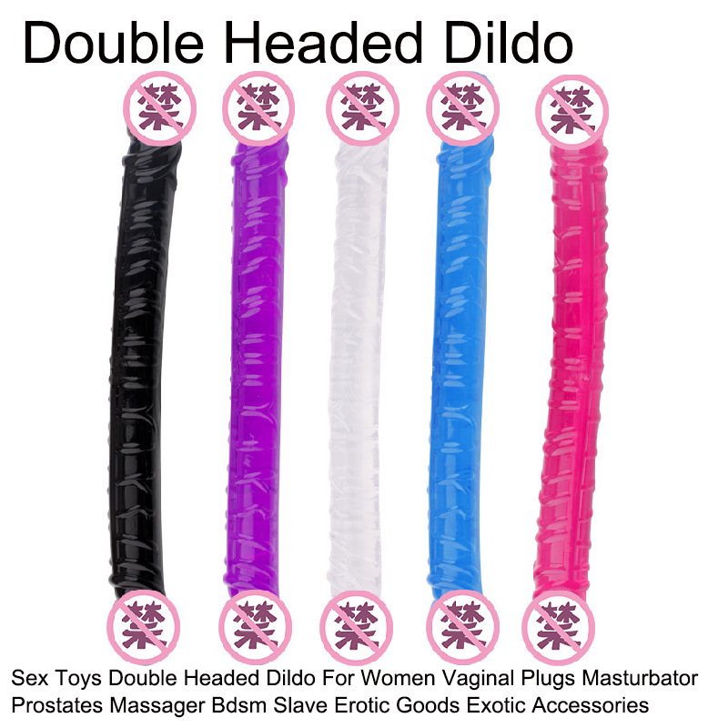 Extra-Long Double-Headed Dildo, Large Dual-Ended TPE Toy for Couples - Image 4